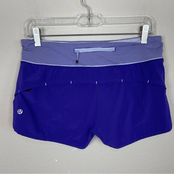 Lululemon Purple purple stripe Run Speed Short Bruised Berry 6 - Picture 3 of 6